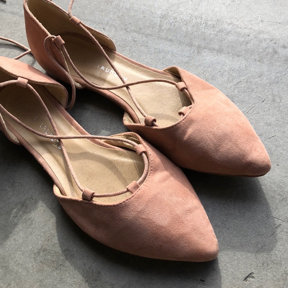 Chinese Laundry lace up slippers